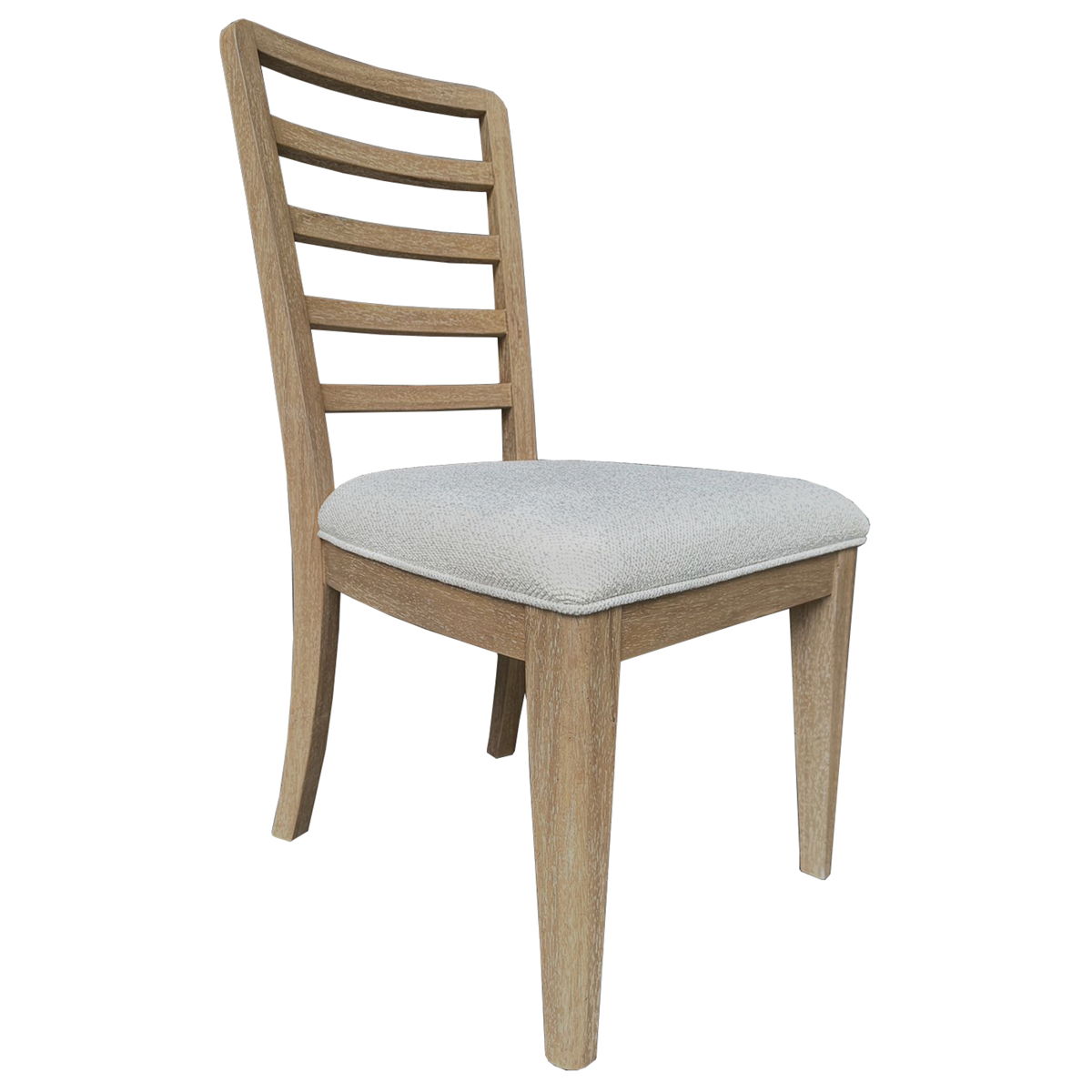 Escape – Dining Ladder Back Dining Chair (Set of 2) – Glazed Natural Oak Mirage Mist