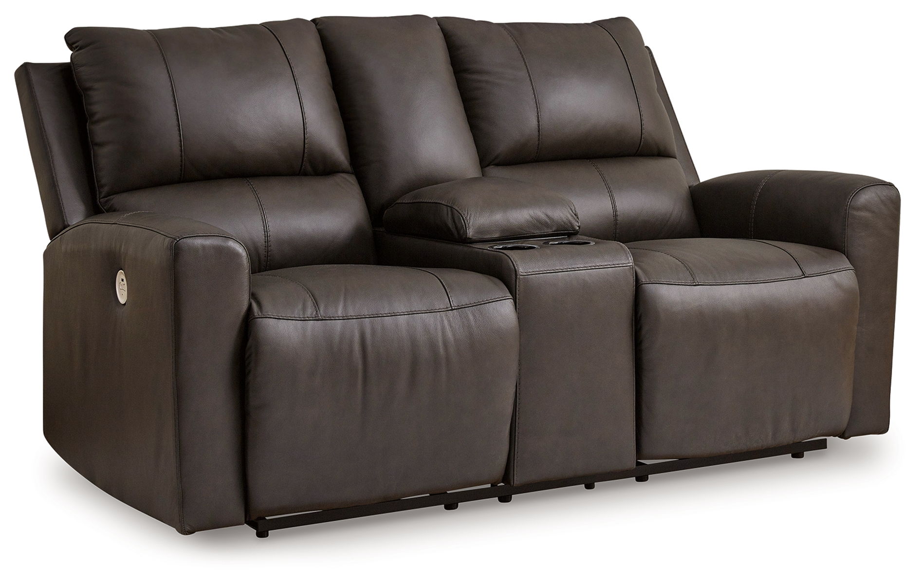 Boxmere – Storm – Dbl Power Reclining Loveseat with Console