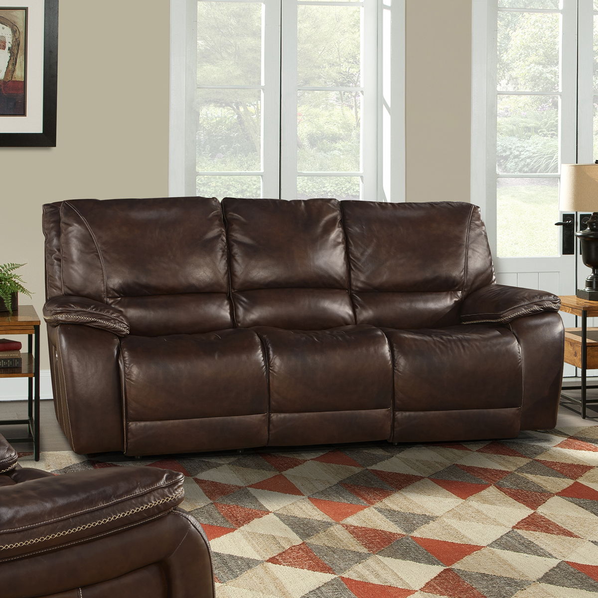 Vail – Power Sofa – Burnt Sienna