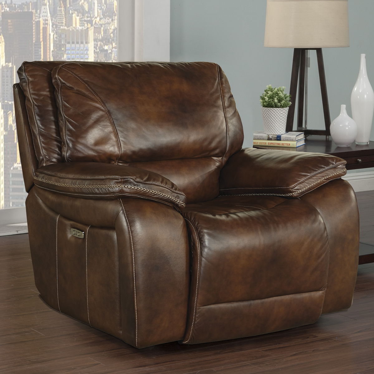 Vail – Power Recliner – Burnt Sienna