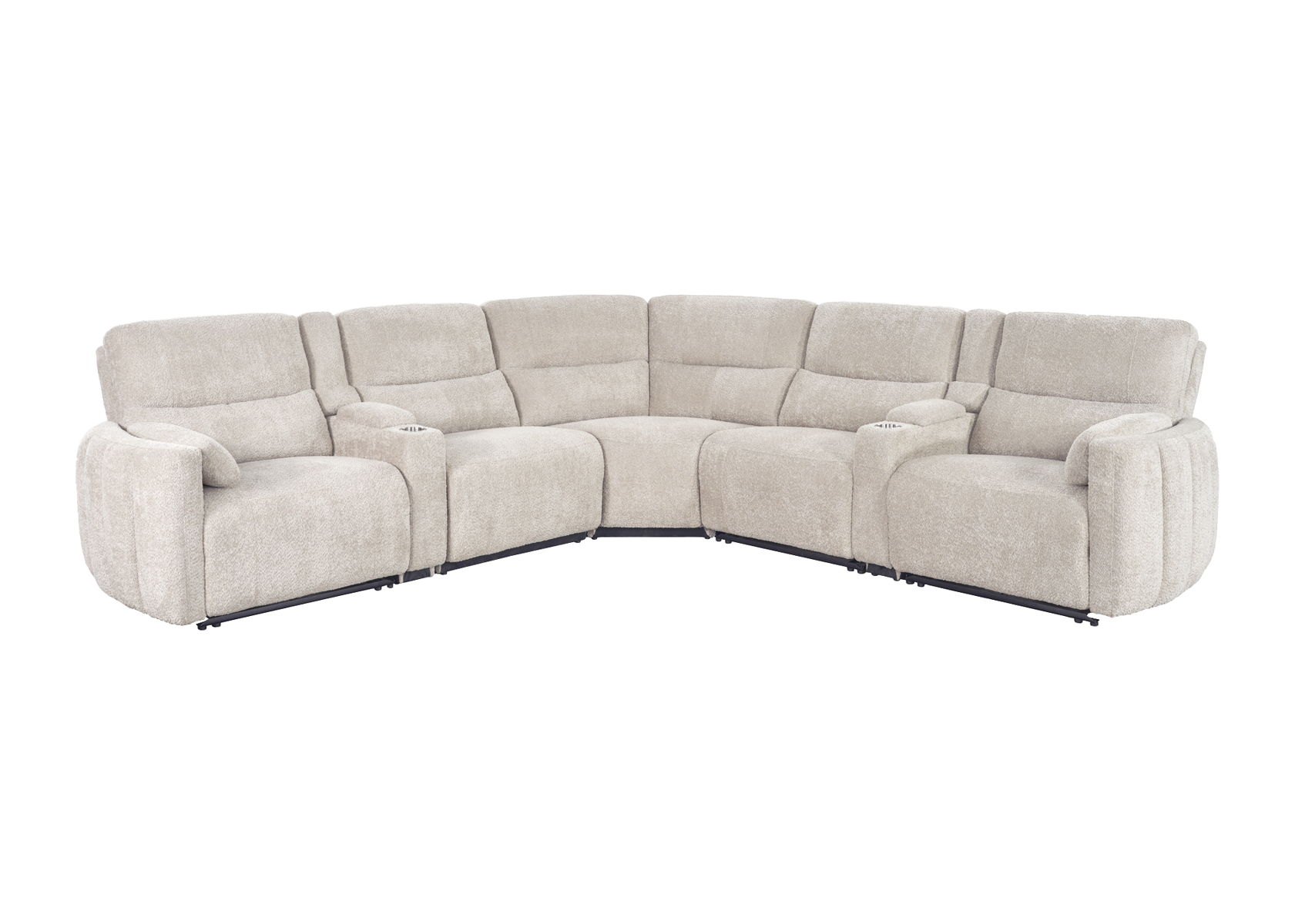 Modesto – Modular Power Reclining Sectional With Power Adjustable Headrests