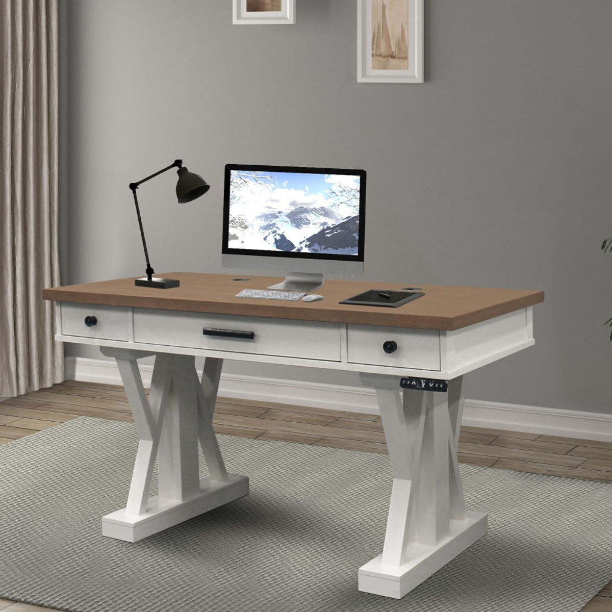 Americana Modern – Power Lift Desk