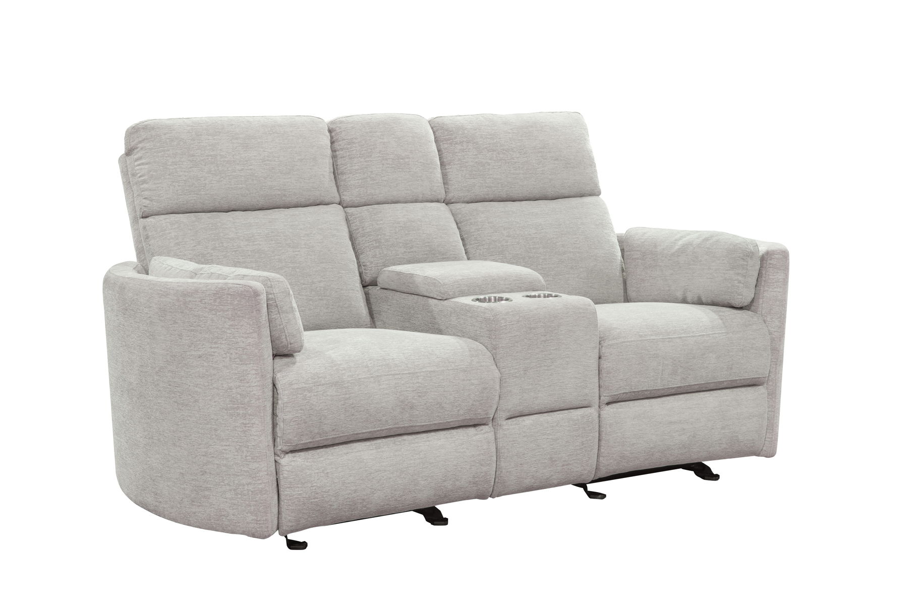 Radius – Power Glider Reclining Console Loveseat – Mineral