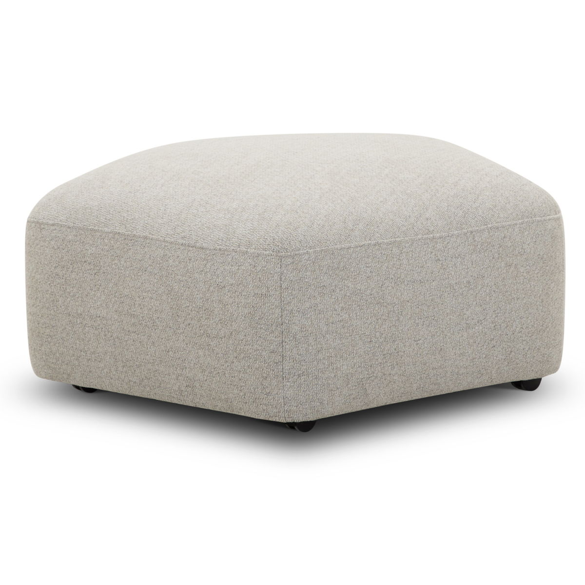 Playful – Ottoman with Casters – Canes Cobblestone