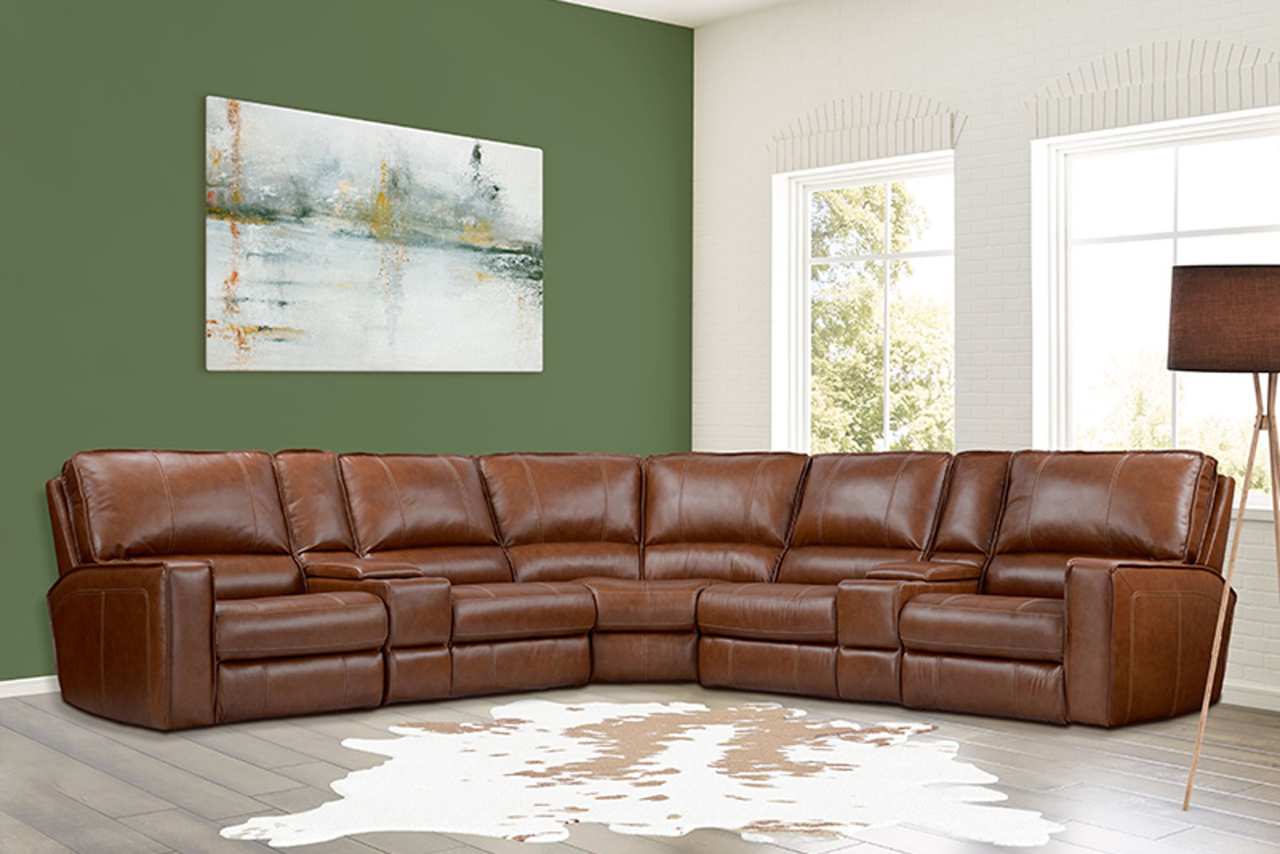 Rockford – 6 Piece Modular Power Reclining Sectional