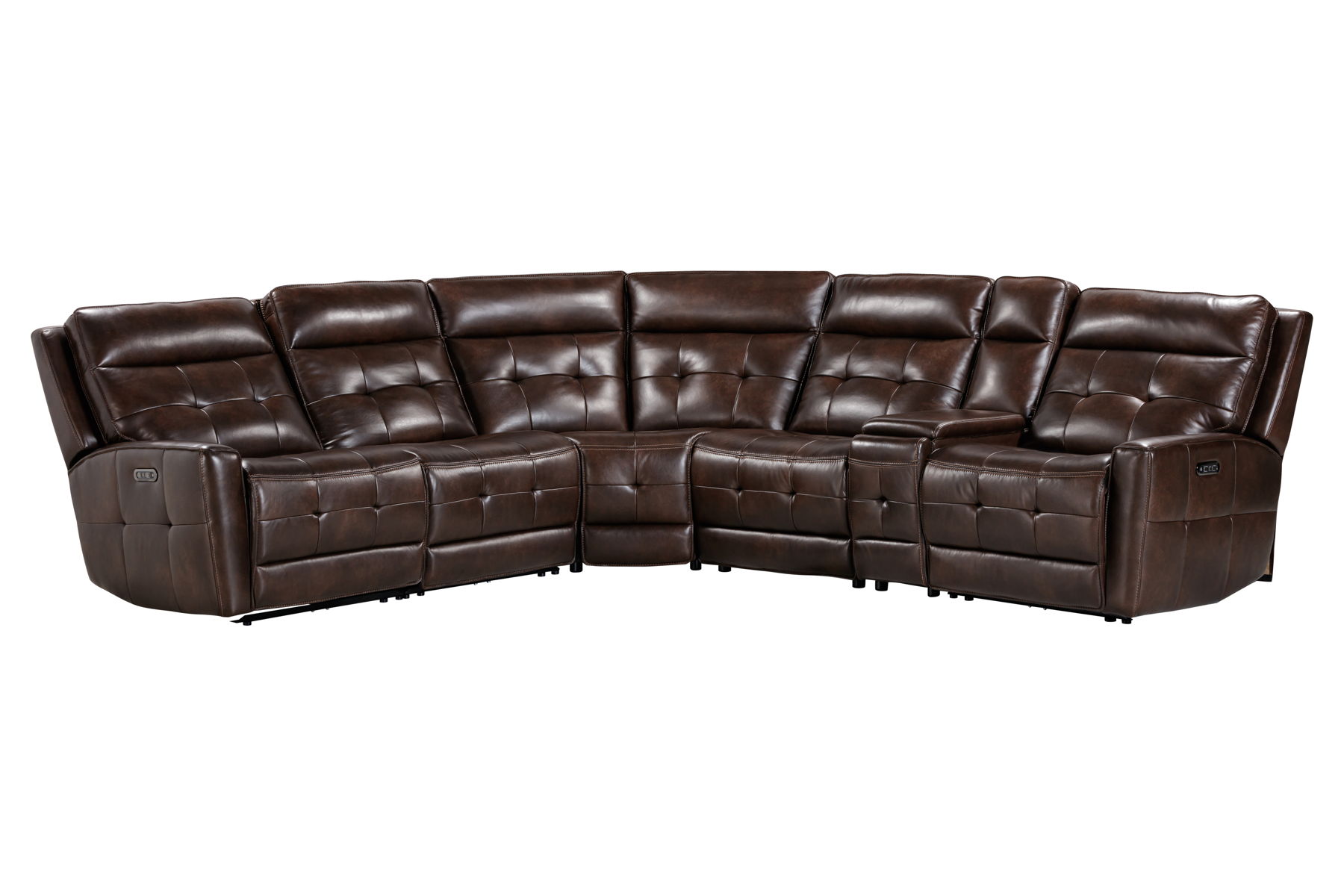 Canterbury – 6 Piece Zero Gravity Modular Power Reclining Sectional – Acorn