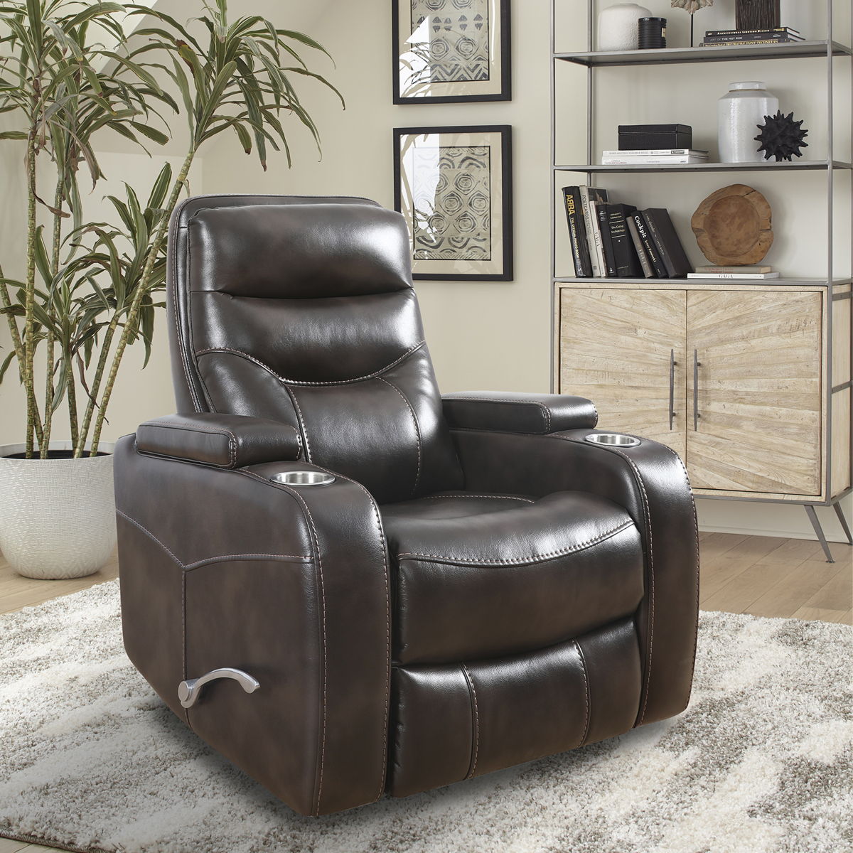 Origin Manual – Manual Swivel Glider Recliner – Truffle