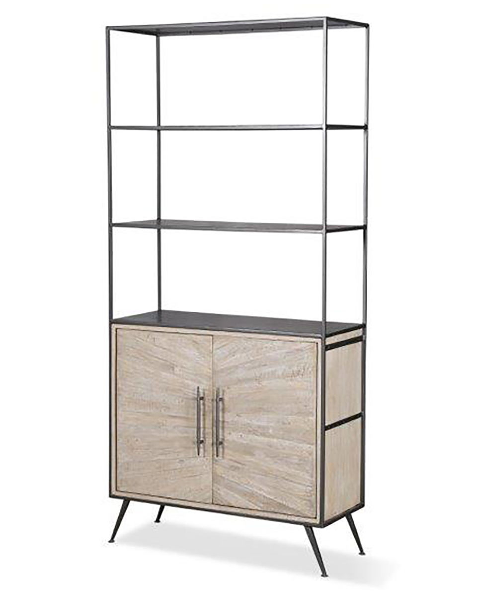 Crossings Monaco – Bookcase – Weathered Blanc