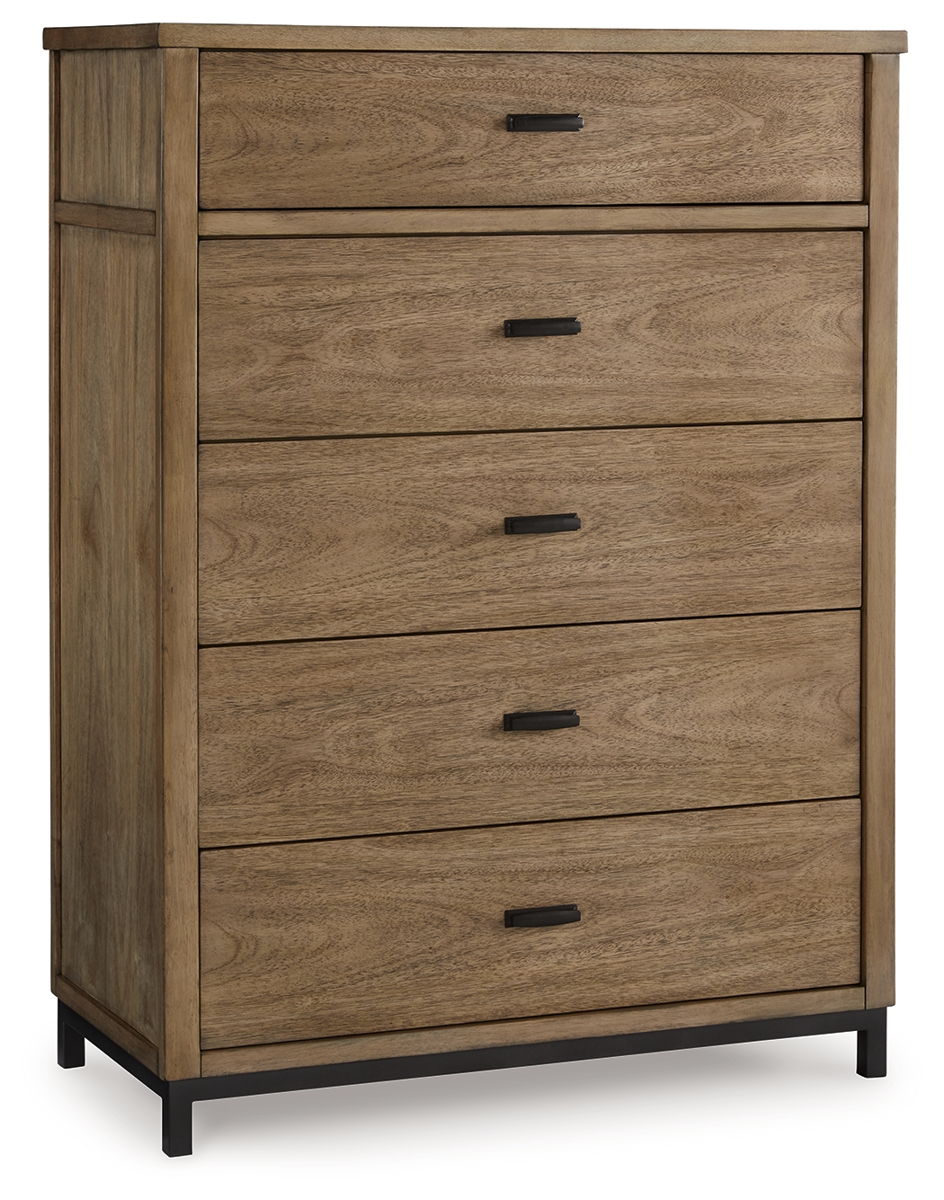 Tomtyn – Light Brown – Five Drawer Chest