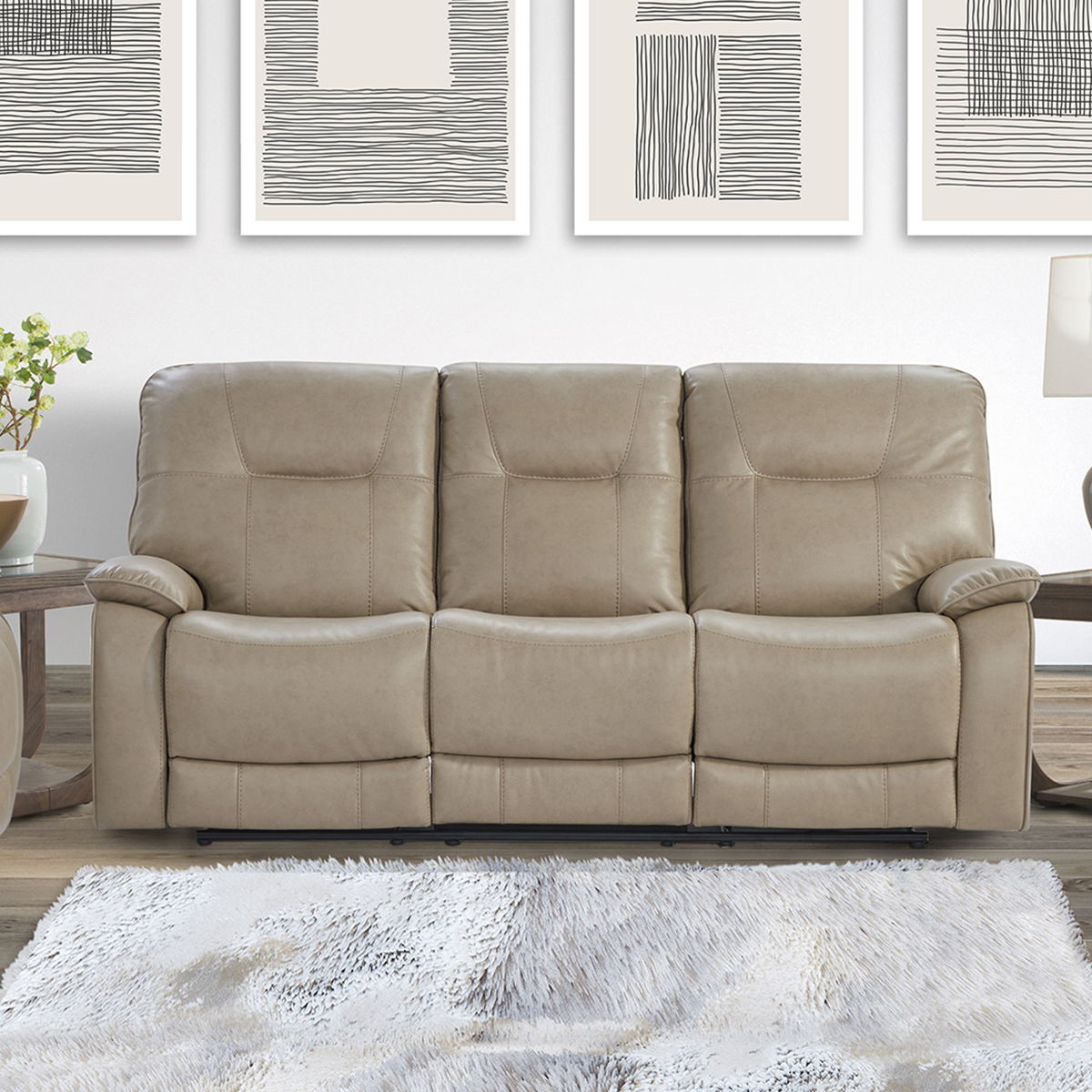 Axel – Power Sofa – Parchment