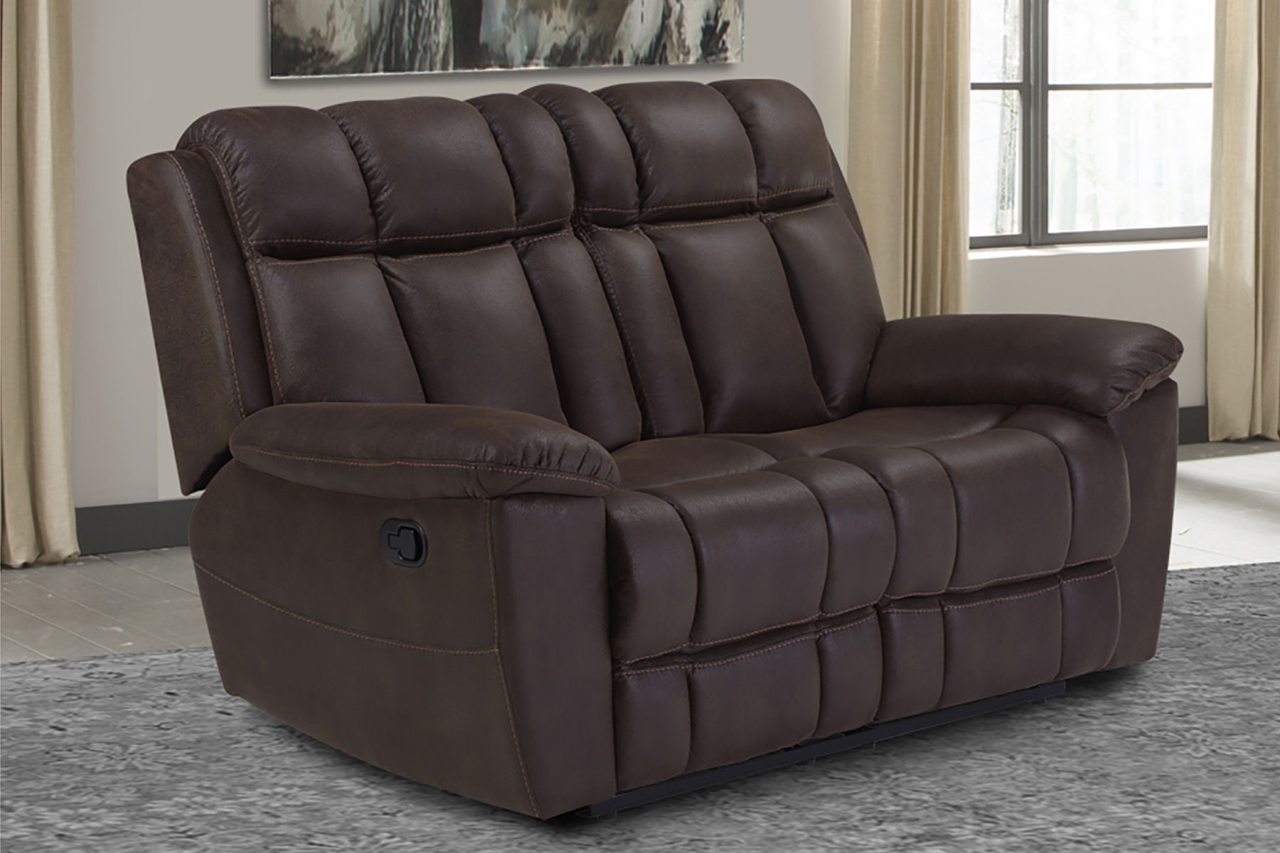 Goliath – Manual Loveseat – Arizona Brown