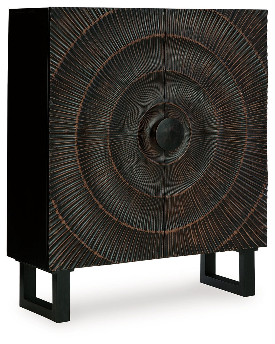 Fosterman – Distressed Black – Accent Cabinet