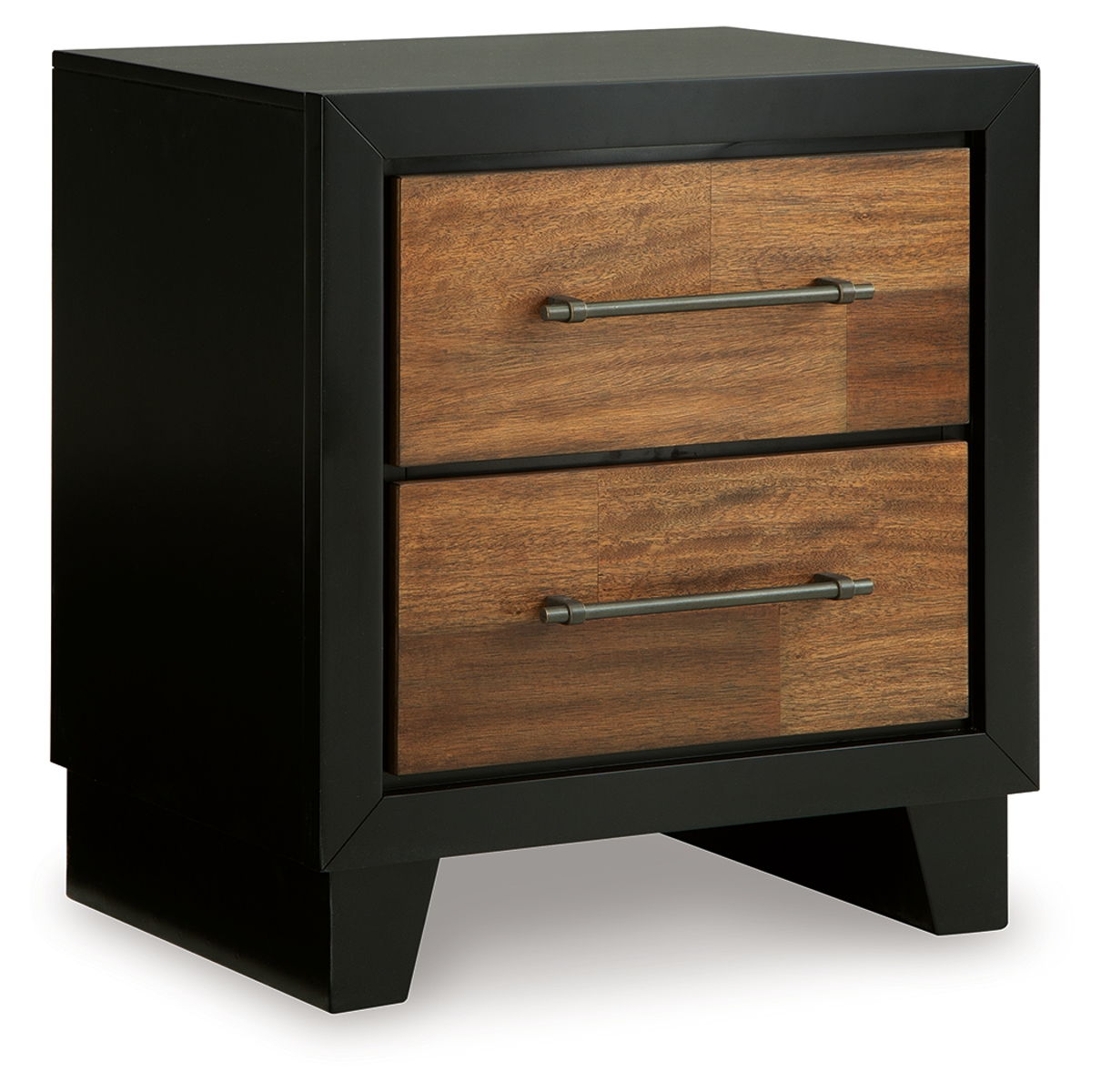 Kraeburn – Brown / Black – Two Drawer Night Stand