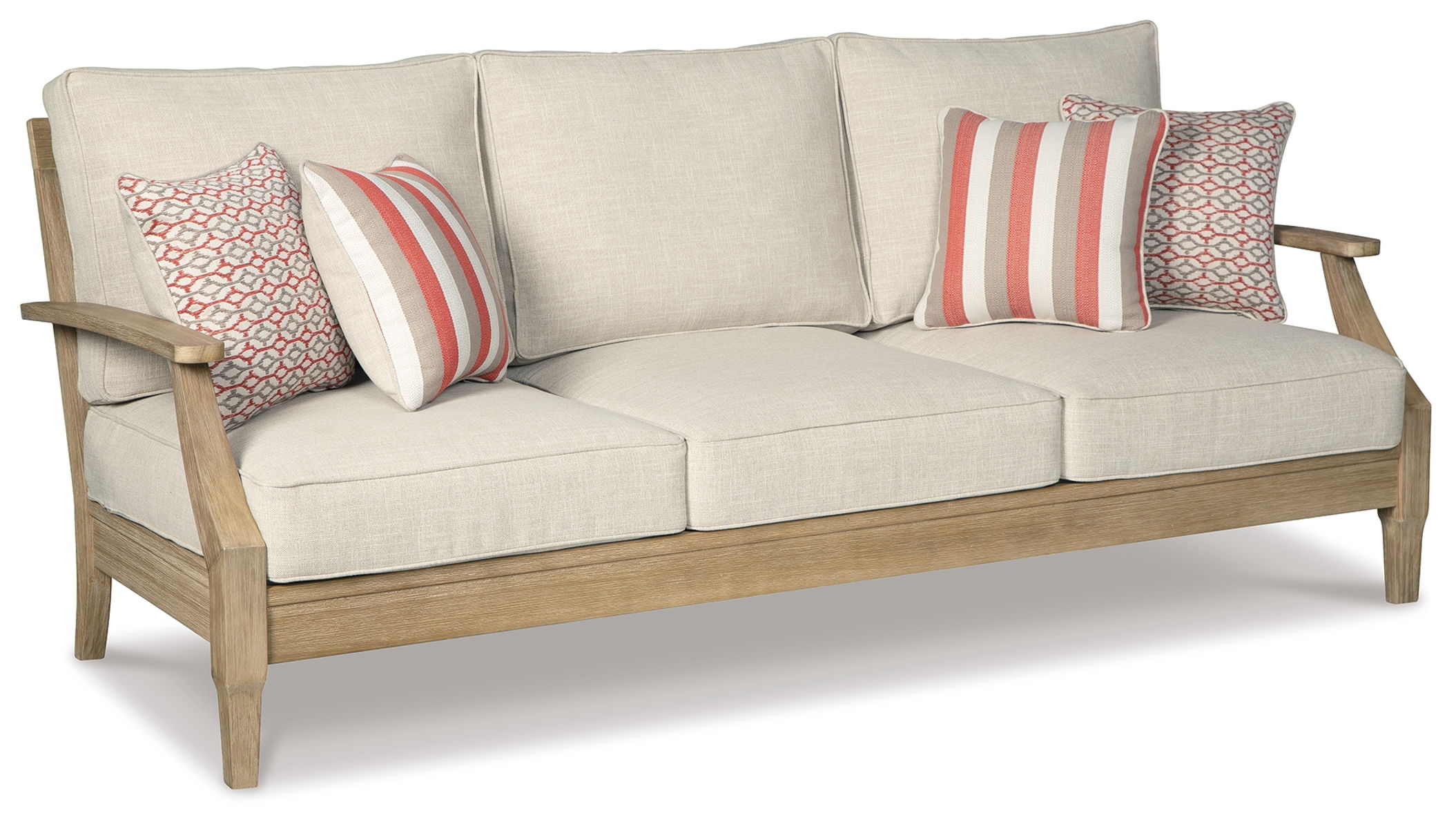 Clare – Beige – Sofa with Cushion