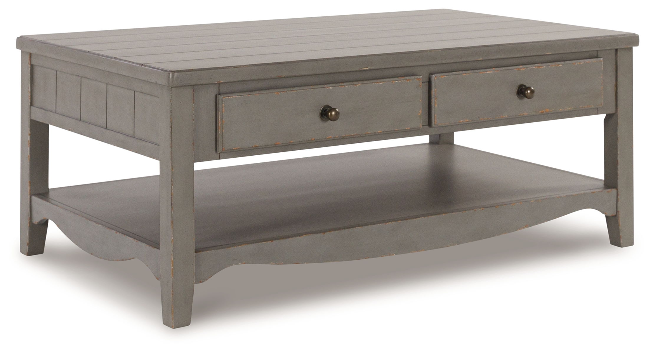 Charina – Antique Gray – Rectangular Cocktail Table