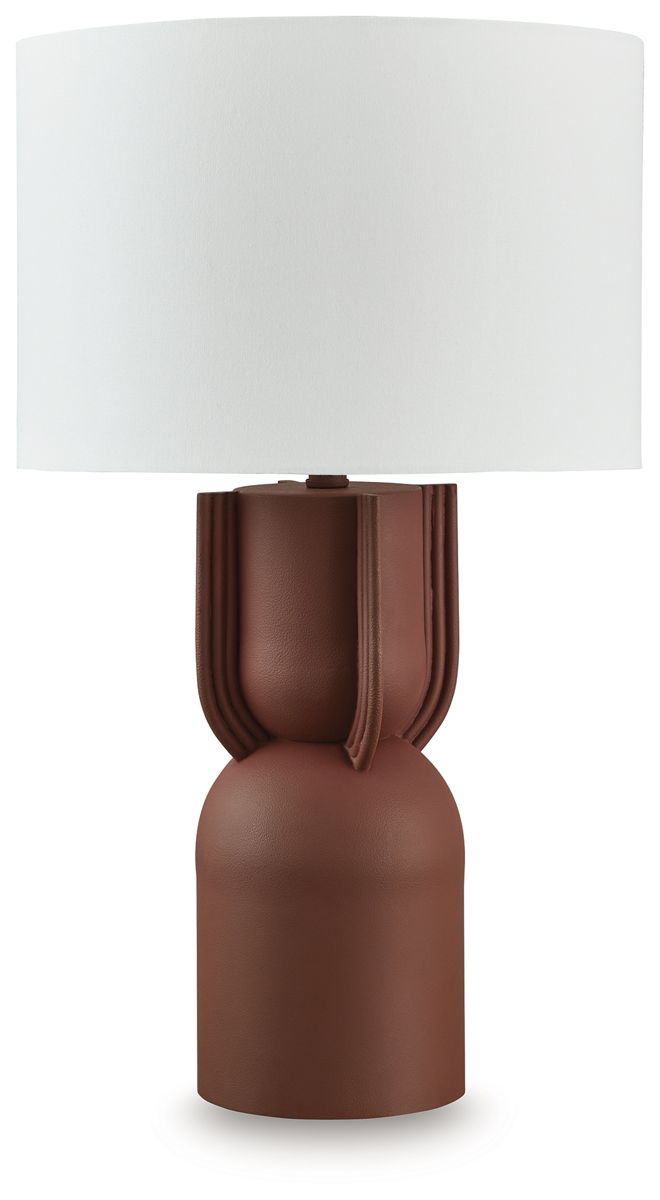 Rowandale – Brick Red – Metal Table Lamp