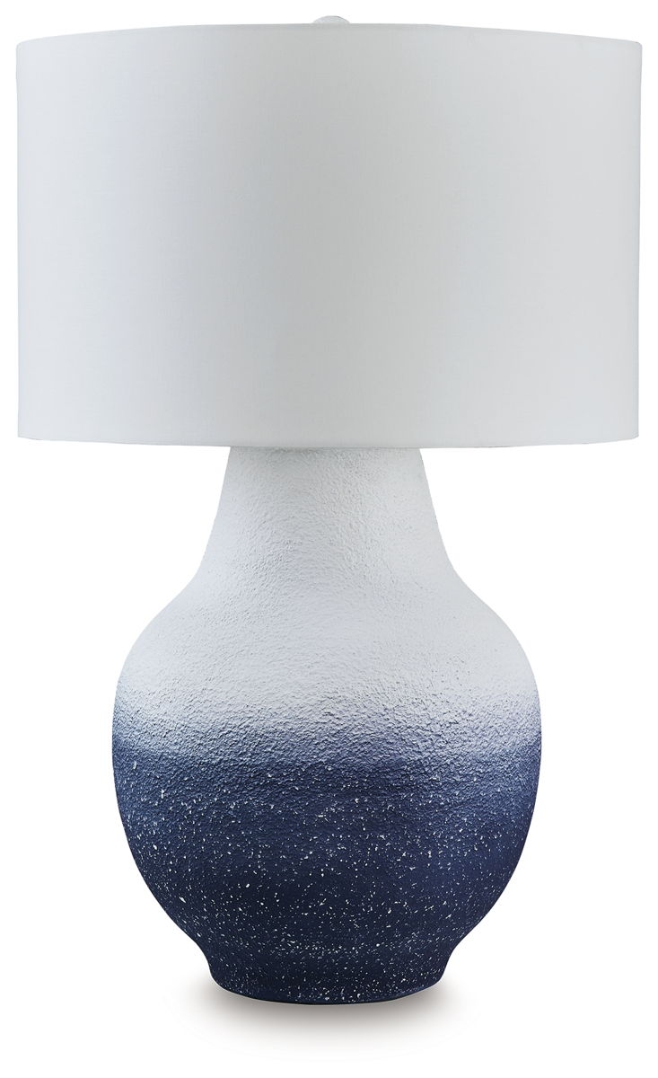 Dashland – White / Navy – Metal Table Lamp