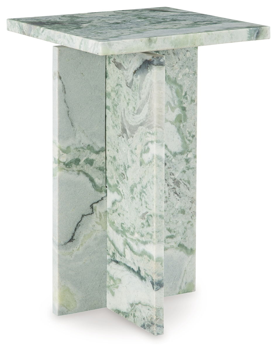 Deaconwell – White / Green – Accent Table