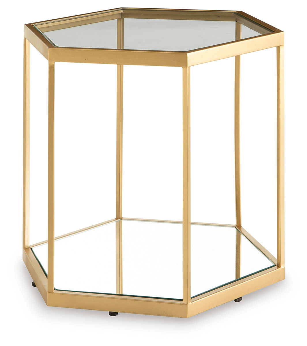 Veerwick – Gold Finish – Accent Cocktail Table