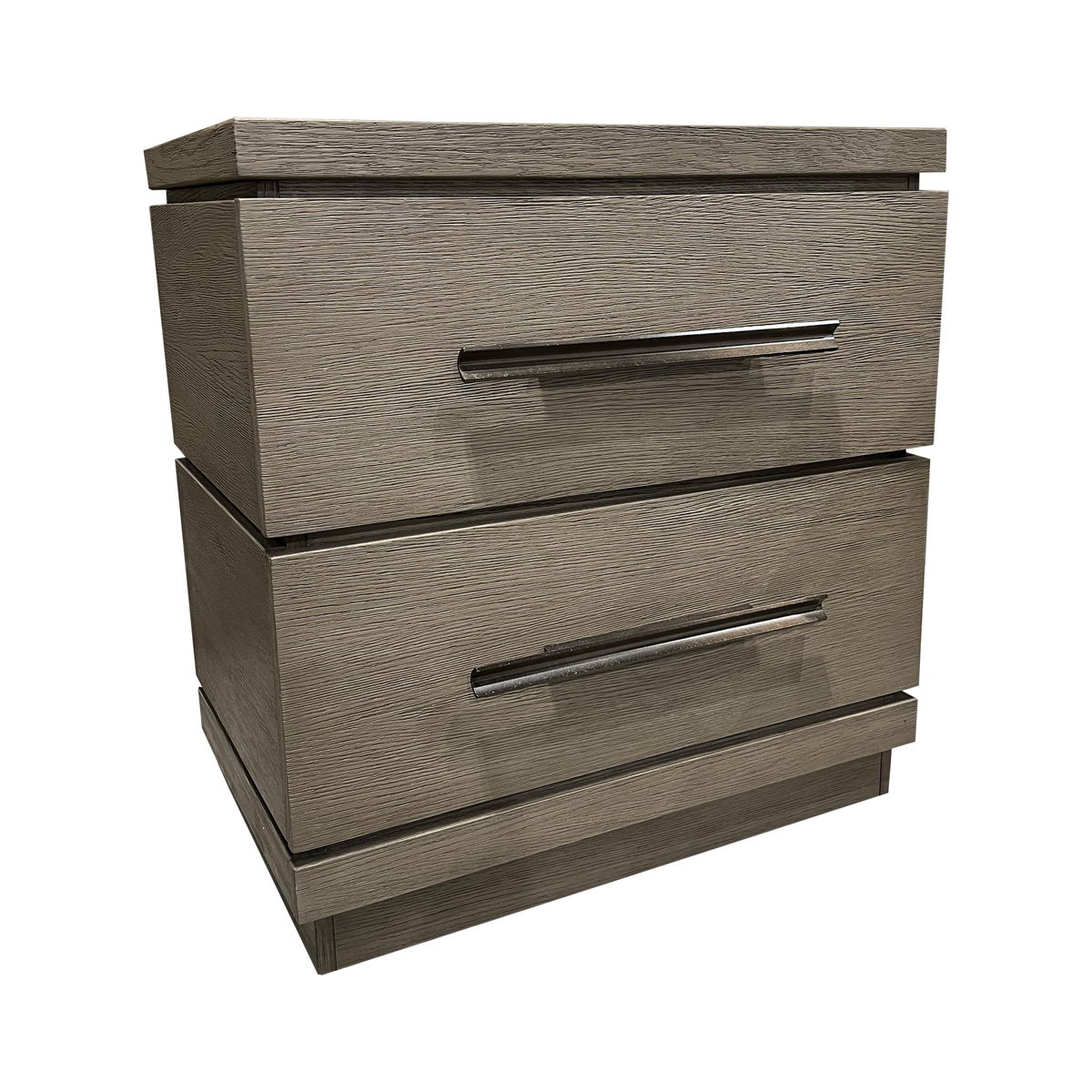 Pure Modern Bedroom – 2 Drawer Nightstand – Dark Gray
