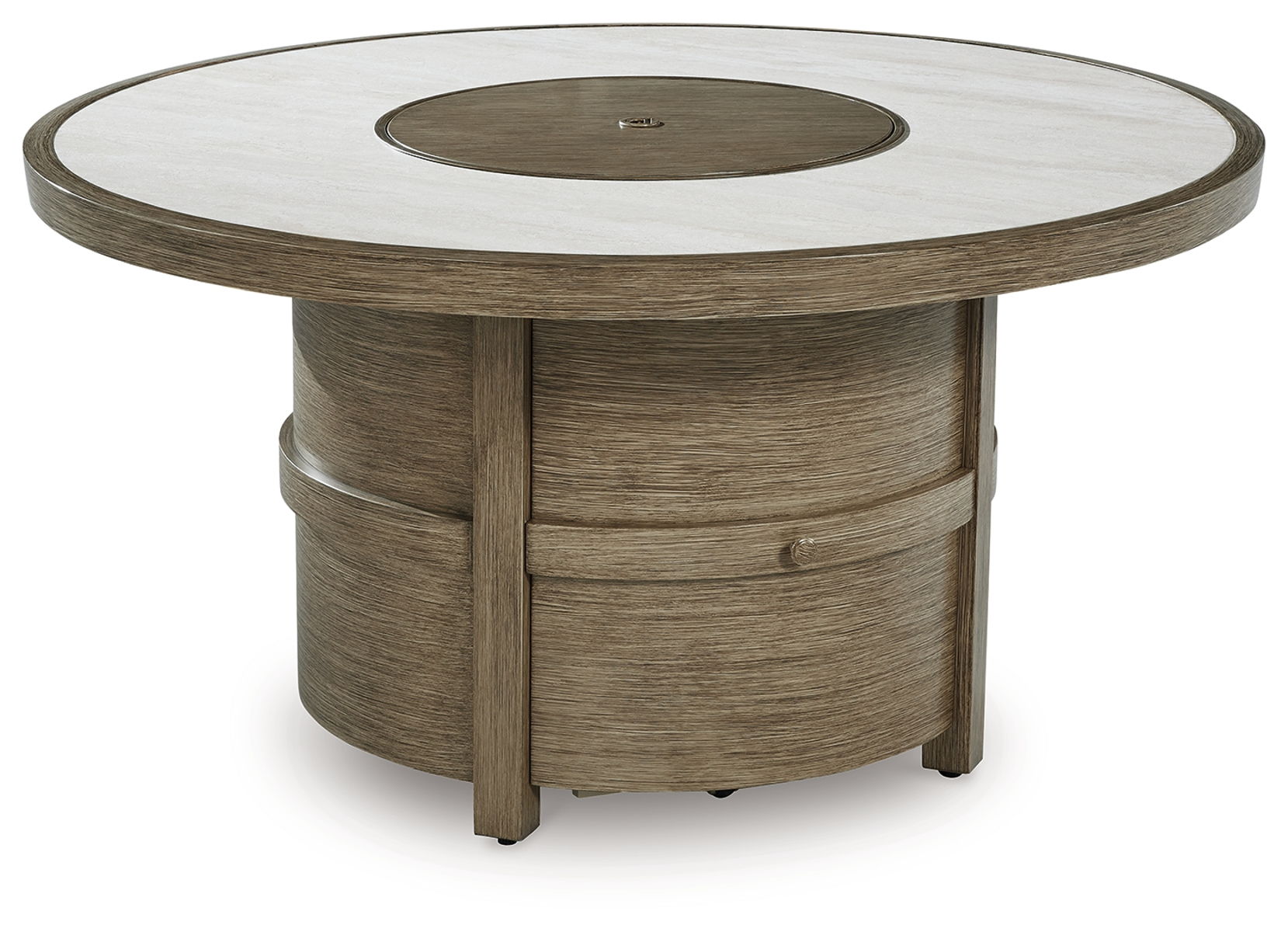 Rainier Ranch – Beige – Round Fire Pit Table