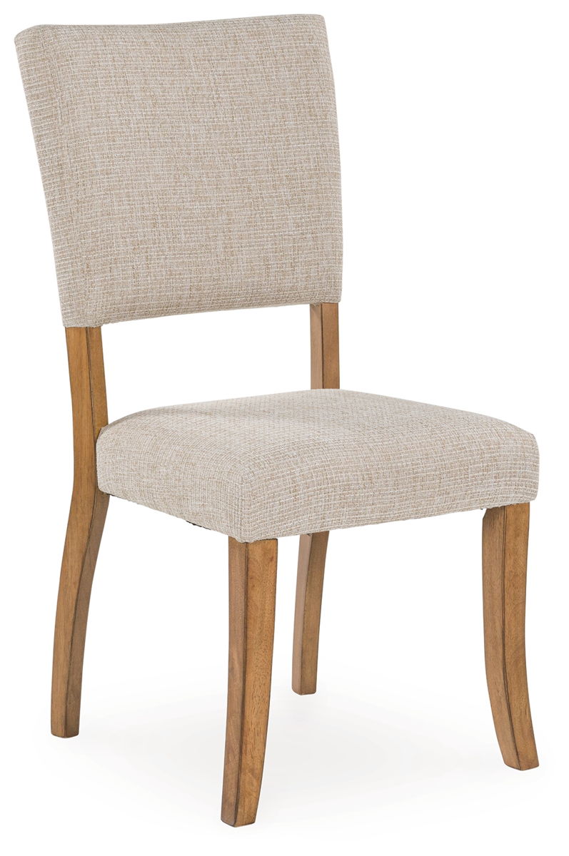 Rybergston – Light Brown – Dining Upholstered Side Chair (Set of 2)