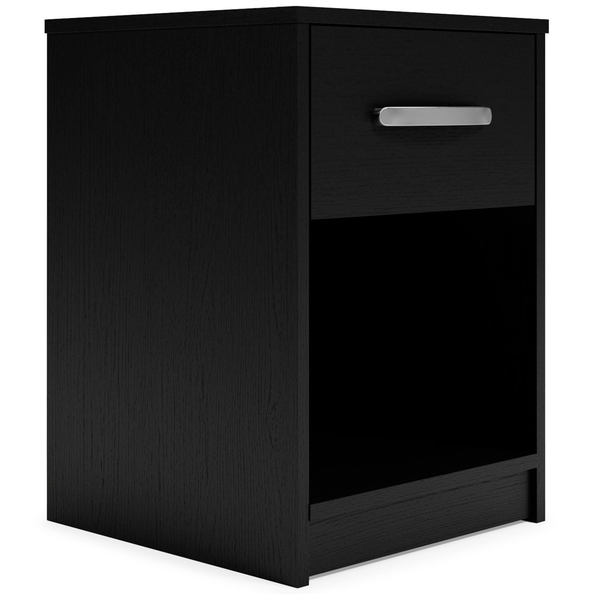Finch – Black – One Drawer Night Stand – 23″ Height