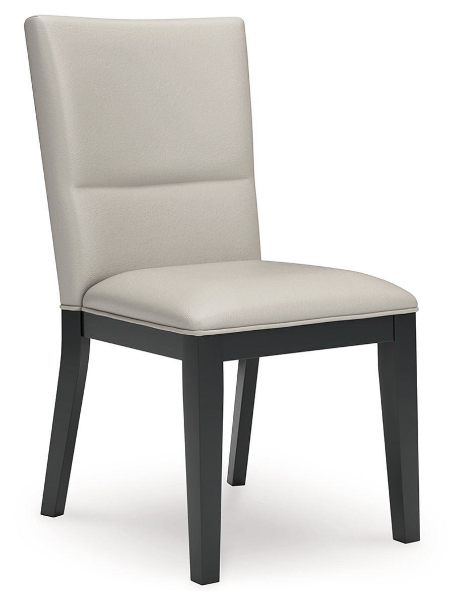 Glinari – Taupe / Black – Dining Upholstered Side Chair (Set of 2)