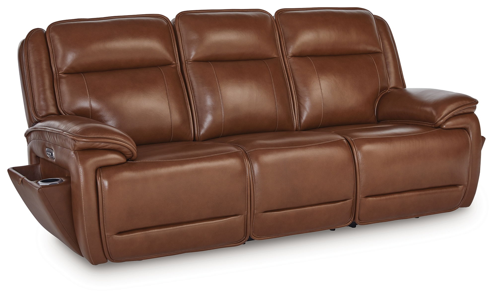 Healy Pier – Chocolate – Power Reclining Sofa / Adj Headrest