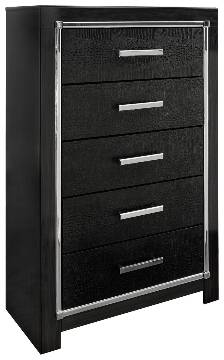 Kaydell – Black – Five Drawer Chest