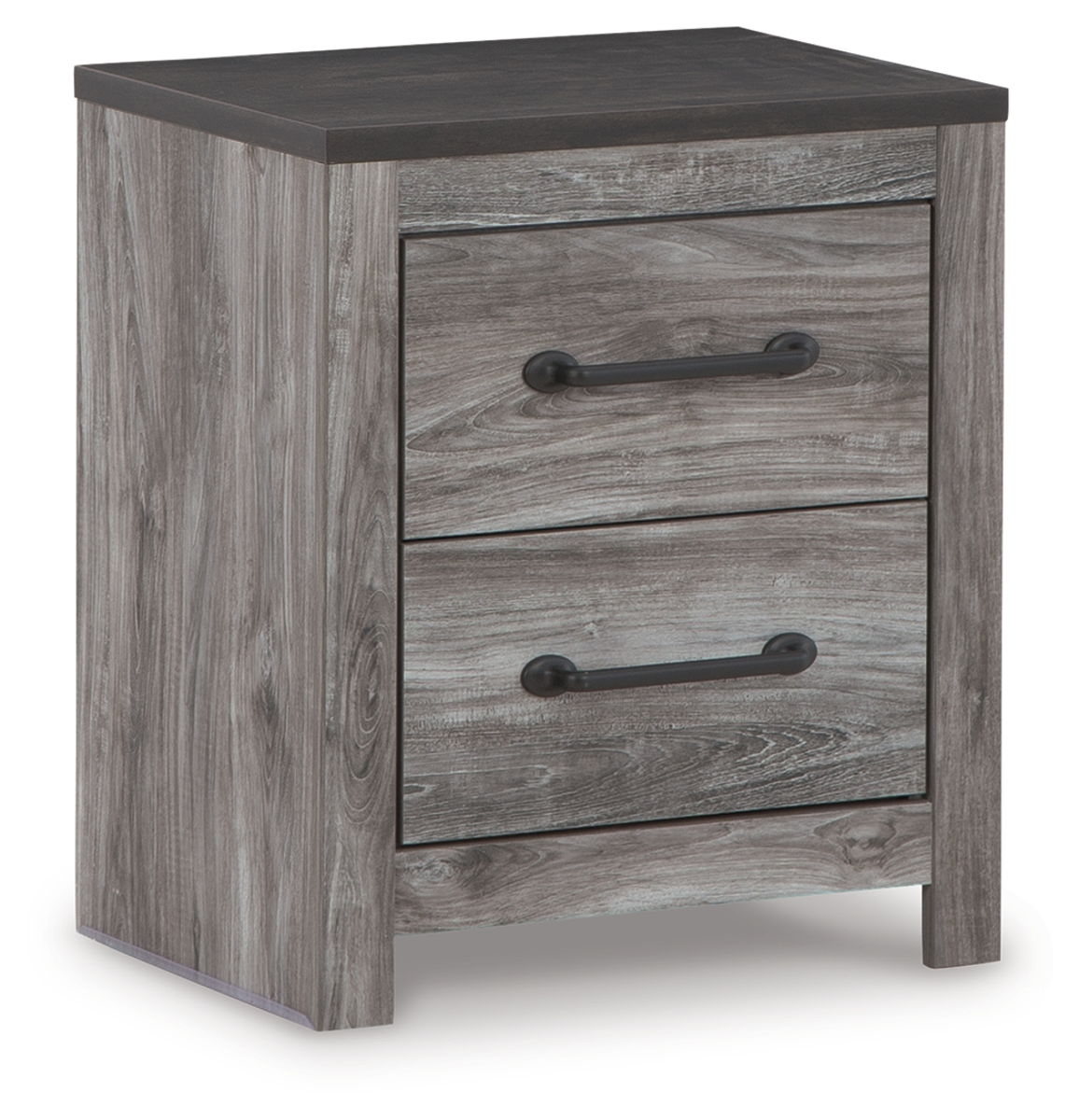 Bronyan – Dark Gray – Two Drawer Night Stand