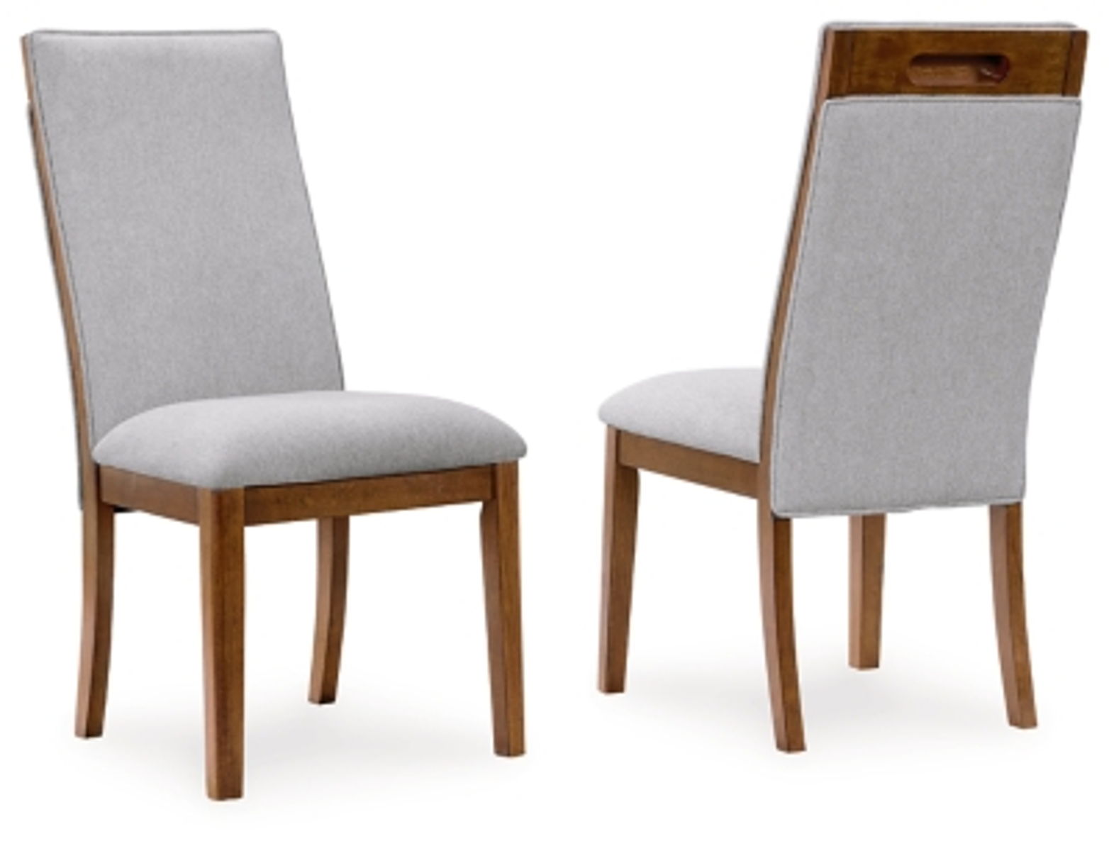 Lyncott – Beige / Brown – Dining Upholstered Side Chair (Set of 2)