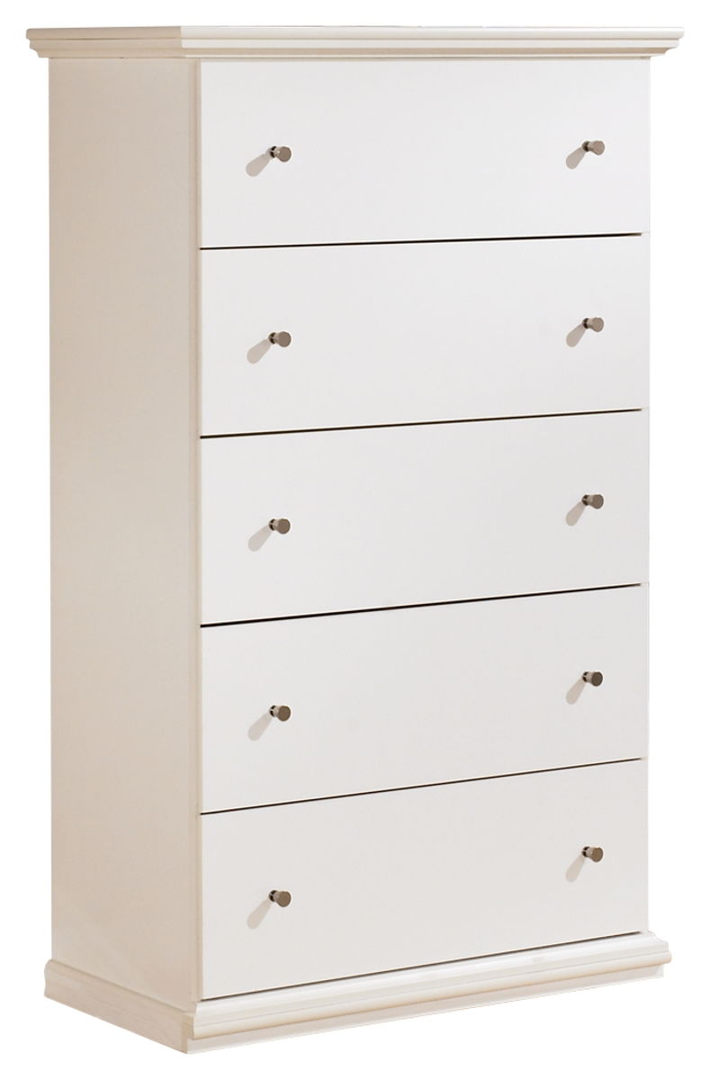 Bostwick – White – Five Drawer Chest