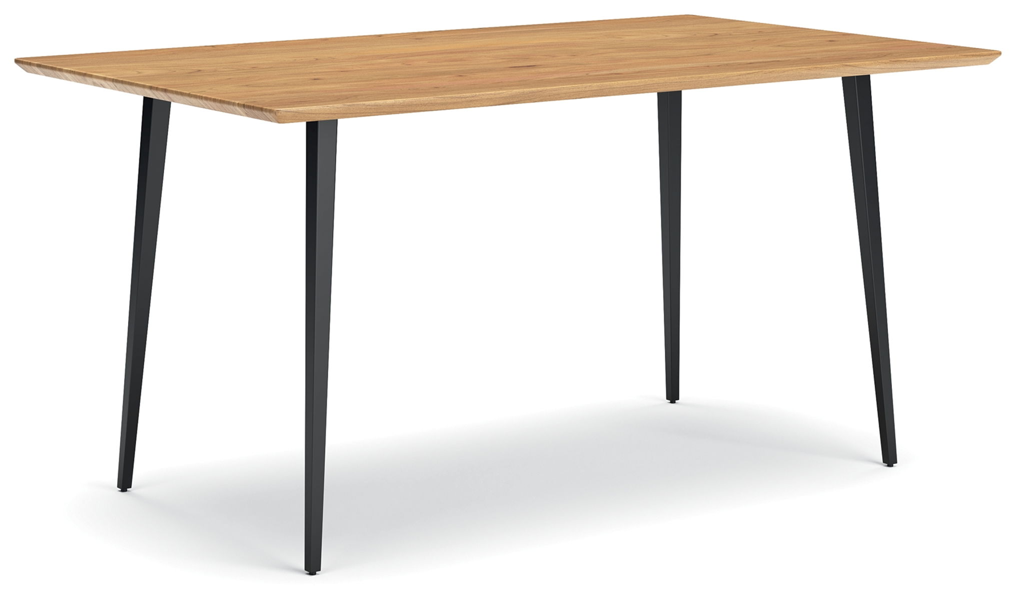Gretlynn – Black / Natural – Rectangular Dining Room Table