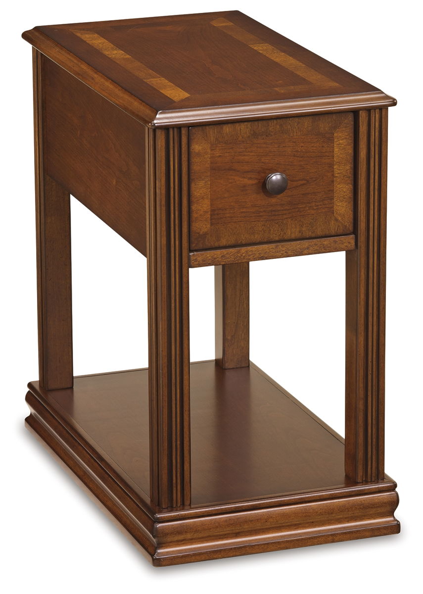 Breegin – Brown – Chair Side End Table – Removable Tray