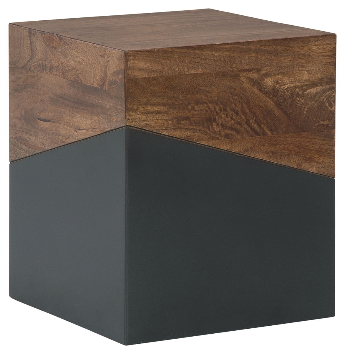 Trailbend – Brown / Gunmetal – Accent Table