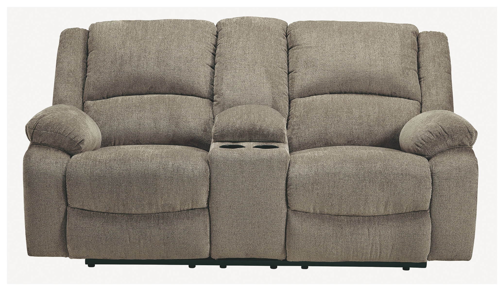 Draycoll – Pewter – DBL REC PWR Loveseat w/Console